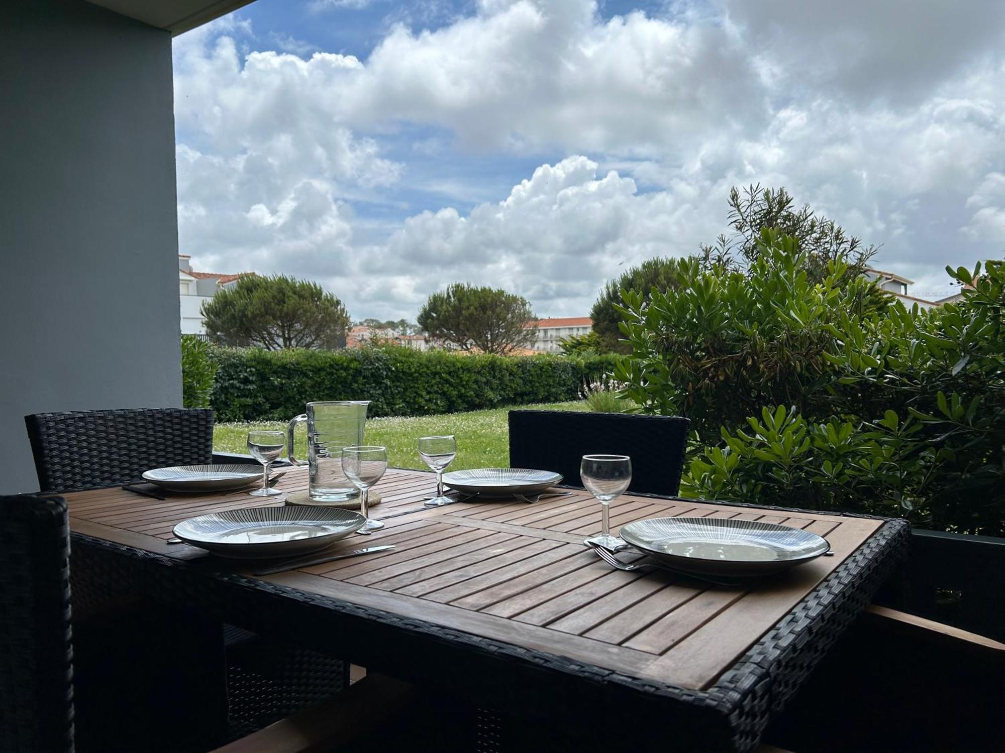 Studio Plage De Capbreton Avec Terrasse Exterior photo